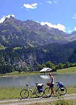 Beside Tschingel Lake in the Kiental valley